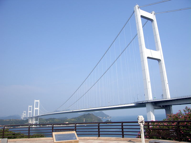 糸山展望台から橋を眺める