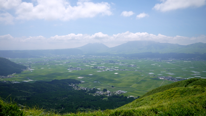 阿蘇五岳と北側盆地部