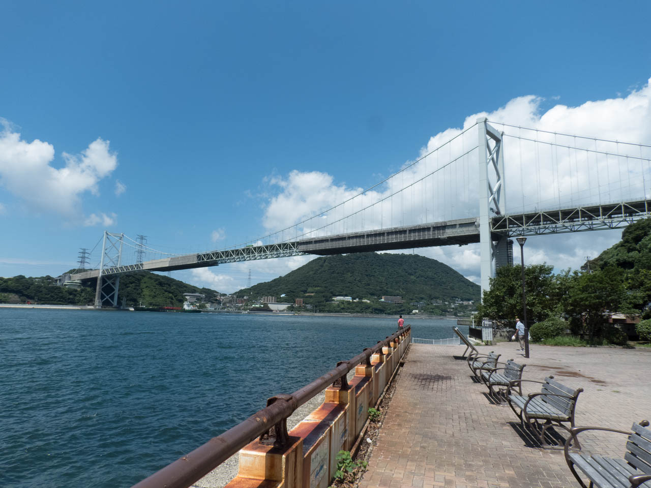 関門海峡大橋の眺め