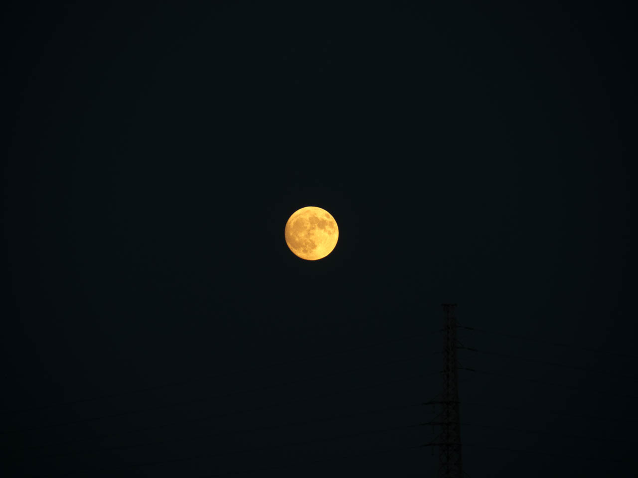 東の空に月が見えていた